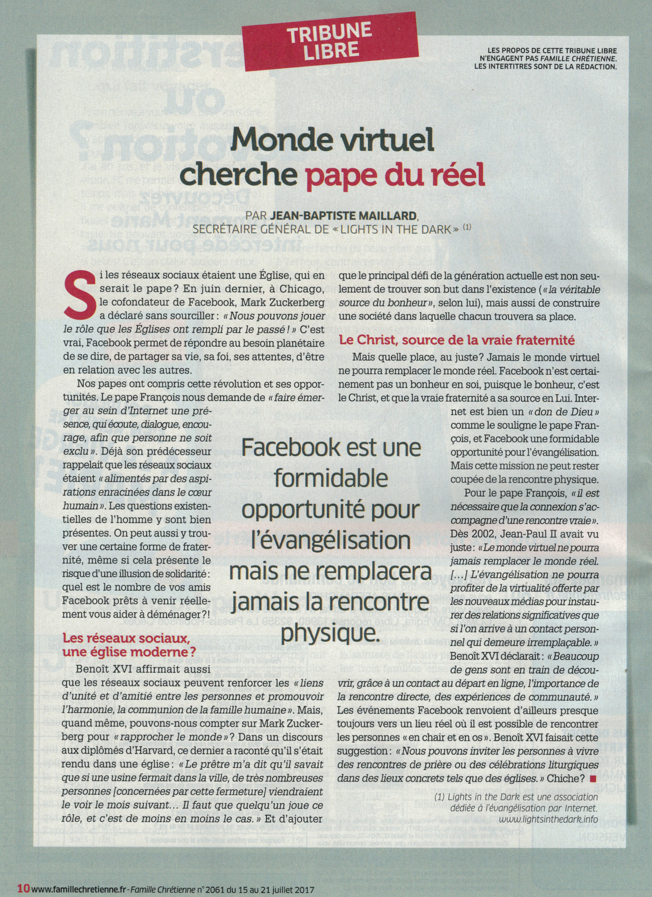 site de rencontre chretien dans le monde