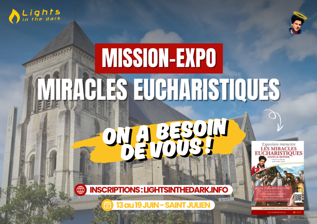Participez à la mission-expo miracles eucharistiques à Tours 13-19 juin !